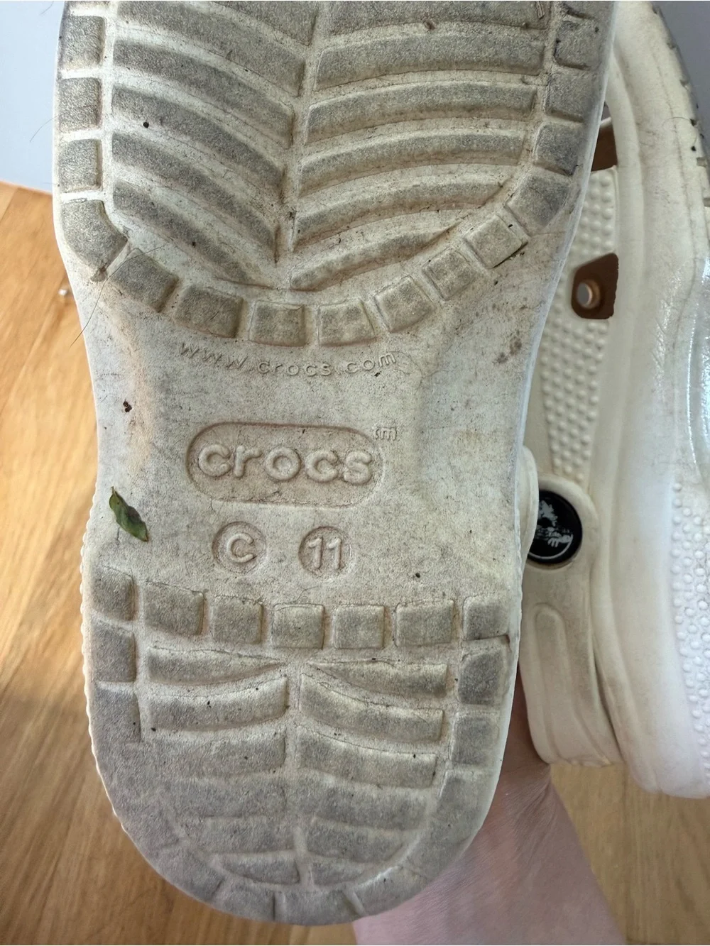 CROCS Kids White Water Clog with Heel Strap